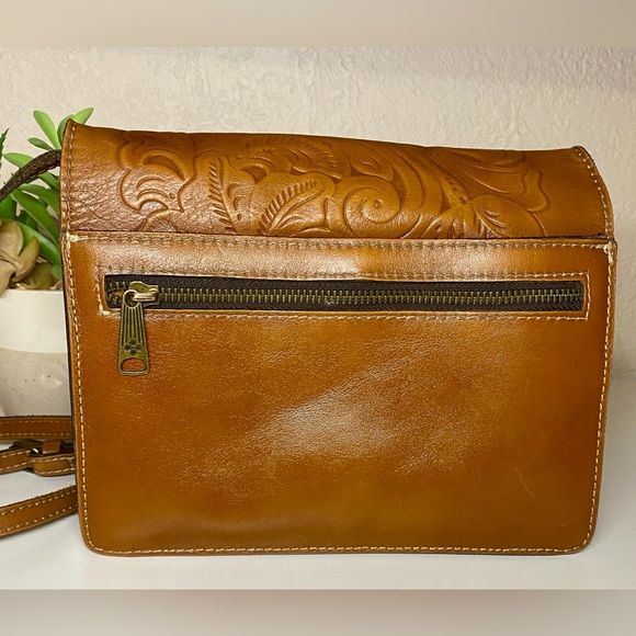 Patricia Nash Tooled Crossbody Genuine Leather - Picture 3 of 9
